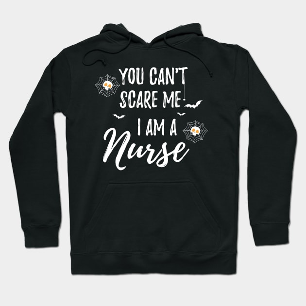 Halloween Unicorn You Can't Scare Me I Am a Nurse / Funny Nurse Fall Autumn Saying Hoodie by WassilArt